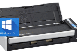 Fujitsu ScanSnap s1300 scanner working on Windows 10